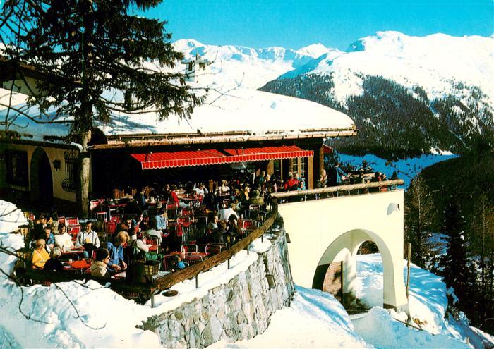 13881095 Davos GR Restaurant Schatzalp Terrasse ensoleillée Dr Spengler Stube Davos GR