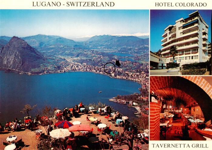 13883473 Lugano Lago di Lugano TI Hôtel Colorado Tavernetta Grill Terrasse Carrelage