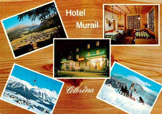 13884216 Celerina GR Hotel Murail Restaurant Panorama Alpen Wintersort Pferdewag