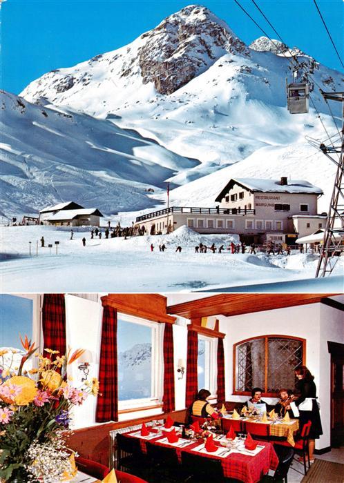 13884270 Celerina GR Restaurant de montagne Marguns Gaststube avec Sass Corviglia Celerin