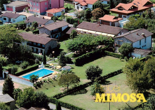 13884683 Caslano TI Hotel Mimosa Fliegeraufnahme