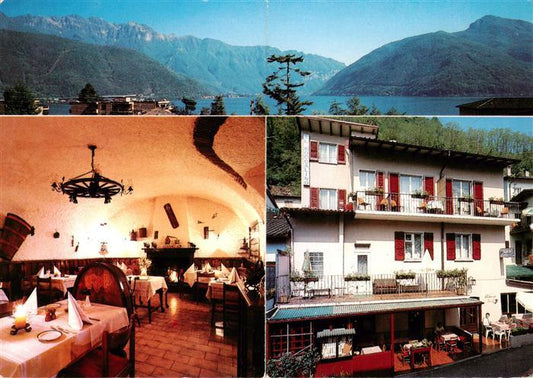 13886561 Melide Lago di Lugano Panorama Al Boccalino Grotto Ristorante con allog