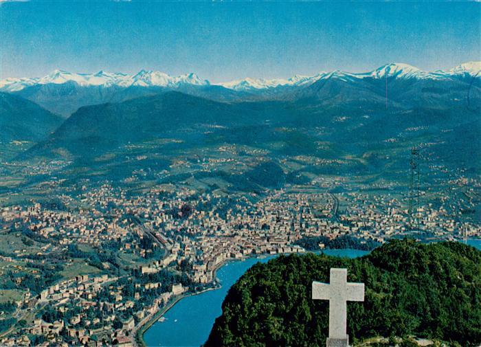 13886573 Monte San Salvatore 912m TI Blick auf Lugano