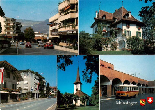 13888564 Muensingen Konolfingen BE Ortspartien Kirche Bus