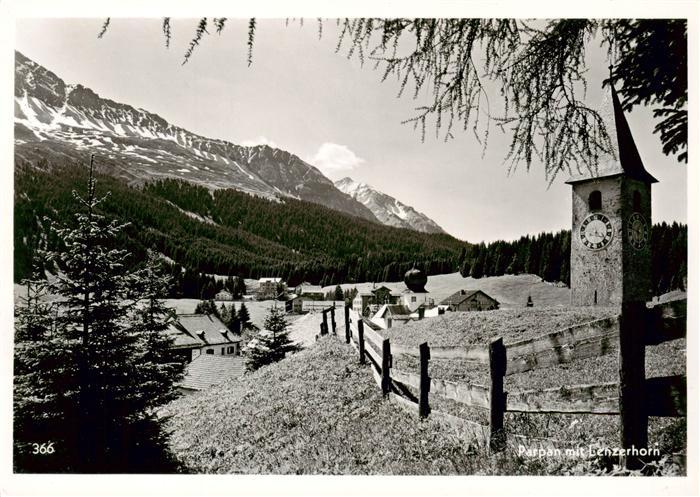 13888927 Parpan GR Panorama avec église et Lenzerhorn