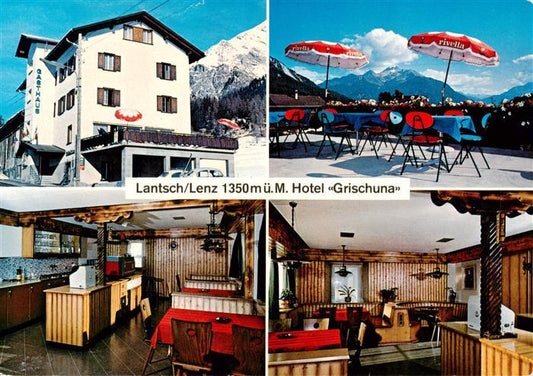 13889103 Lantsch Lenz GR Hotel Grischuna Terrasse Gastraeume