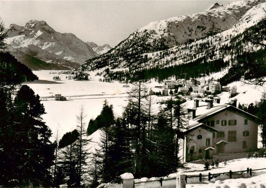 13889408 Champfer Grisons Panorama avec Silvaplana et Piz della Margna Champ