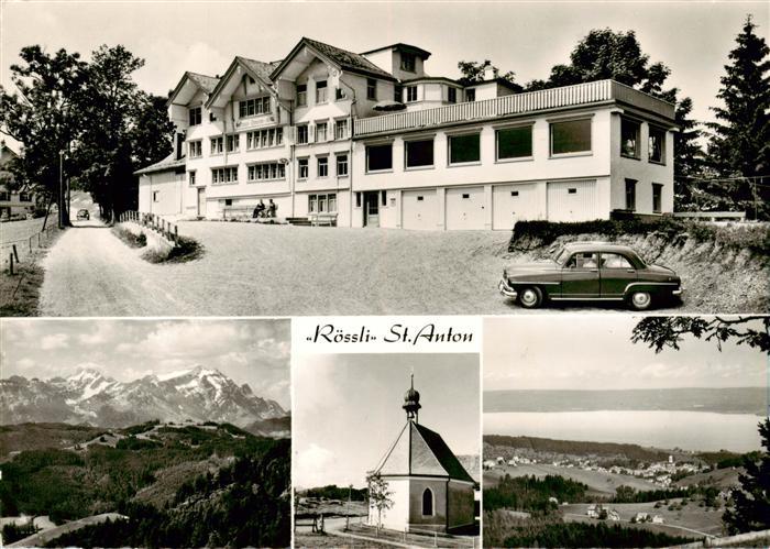 13894503 St Anton 1121m Gais AI Gasthaus Pension Roessli Panorama Kapelle Seepar