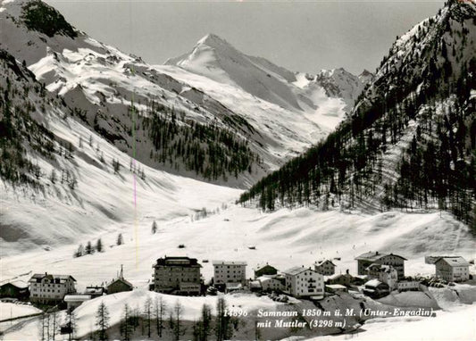 13895958 Samnaun Dorf GR Unter Engadin mit Muttler