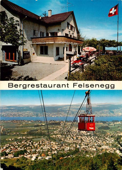 13895963 Adliswil ZH Bergrestaurant Felsenegg Luftseilbahn Adliswil Felsenegg