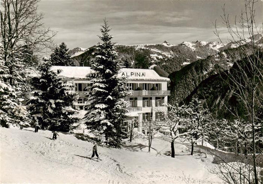 13896617 Braunwald GL Hotel Alpina Winterpanorama Alpen Braunwald GL