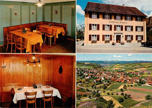 13897546 Schleitheim SH Gasthaus Hirschen Gastraeume Fliegeraufnahme