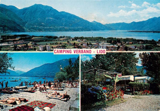 13901193 Camping Verbano Tenero Lac Majeur TI plage panoramique Alpes