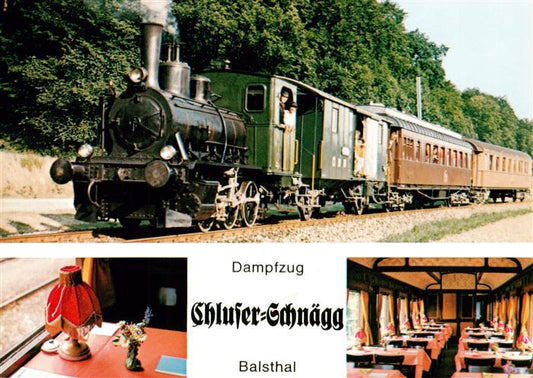 13901408 Balsthal SO Dampfzug Chluser Schnaegg Oensingen-Balsthal-Bahn Historisc