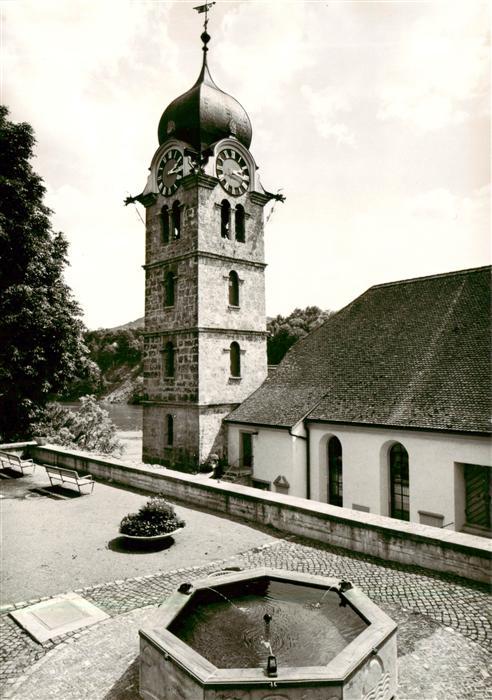 13901986 Eglisau ZH Kirche mit Schoepfungsbrunnen