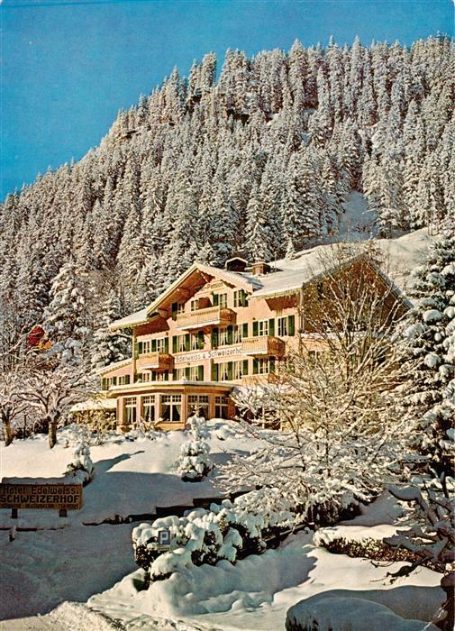 13902000 Adelboden BE Hotel Edelweiss Schweizerhof Winterlandschaft