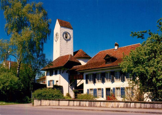 13902003 Amsoldingen Kirche mit Pfarrhaus Amsoldingen