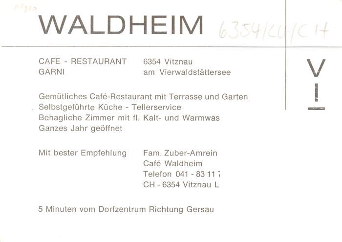 13910883 Vitznau_Witznau_Vierwaldstaettersee_LU Café-Restaurant Waldheim