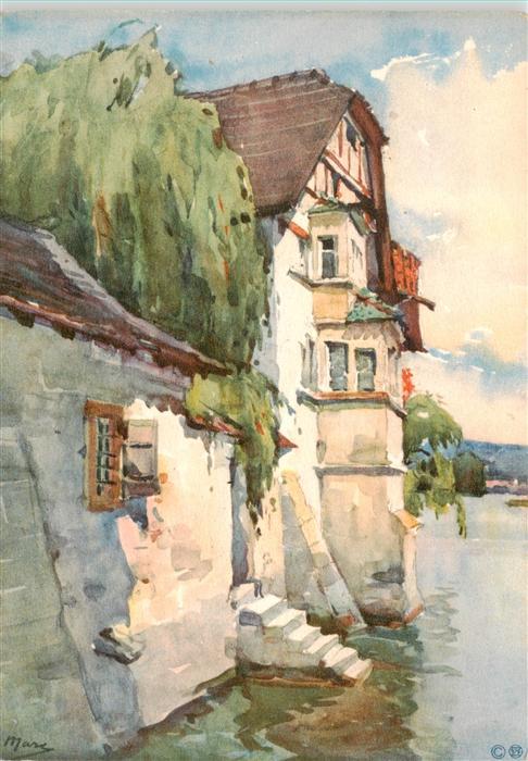 13911179 Stein_Rhein_SH Maisons du Rhin Carte d'artiste