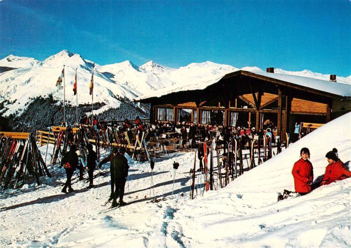 13913518 Davos_GR Bergbahnen Rinderhorn Bergrestaurant Jatzmeder Sonnenterrasse