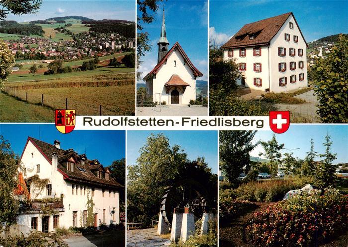 13918339 Rudolfstetten Kapelle Friedlinsberg Gemeindehaus Alte Muehle Muehlerad