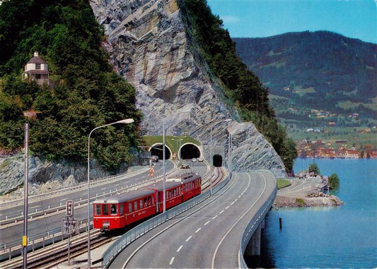 13918313 Stansstad Vierwaldstaettersee Acheregg Bruecke und Luzern Stans Engelbe