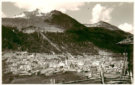 13918957 Davos-Platz_GR Panorama mit Schatzalp und Schiahorn