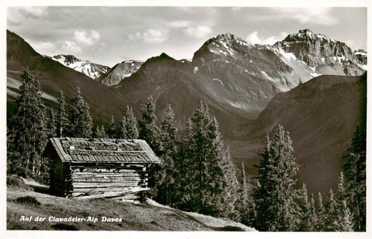 13918554 Davos_GR Blick von der Clavadeleralp mit Mittagshorn Plattenhorn und Ho