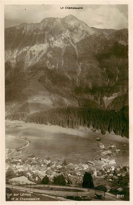 13919573 Leysin_VD et la Chamossaire Vue aérienne