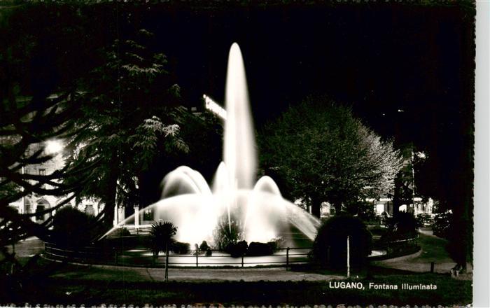 13919941 Lugano_Lago_di_Lugano_TI Piazza Manzoni avec la Fontana illuminée