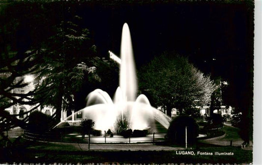 13919941 Lugano_Lago_di_Lugano_TI Piazza Manzoni avec la Fontana illuminée