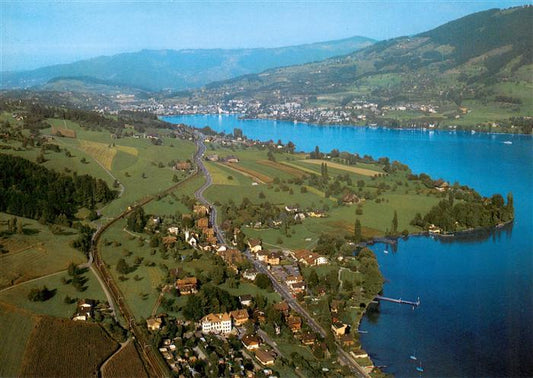 13920020 Merlischachen Photo aérienne avec Kuessnacht et le lac des Quatre-Cantons