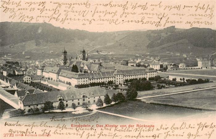 13920584 Einsiedeln__SZ Das Kloster von der Rueckseite