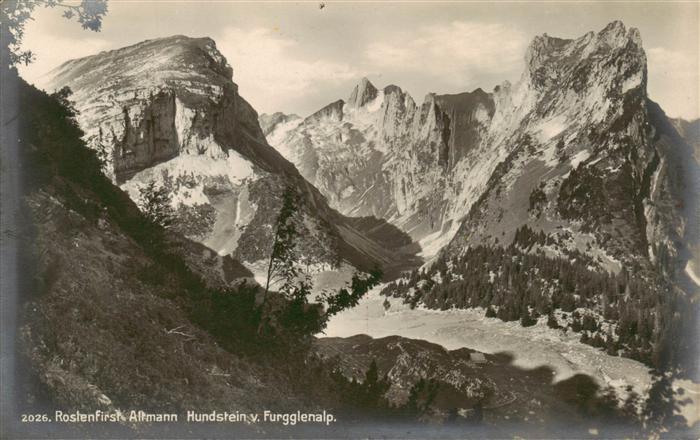 13920602 Roslenfirst_2151m_AI mit Altmann und Hundstein von Furgglenalp