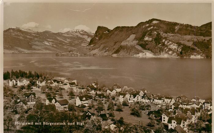 13920656 Hergiswil_NW Panorama Vierwaldstaettersee mit Buergenstock und Rigi