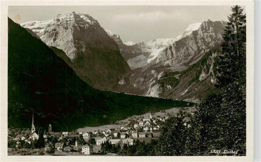 13920670 Linthal__GL Panorama Alpen Feldpost