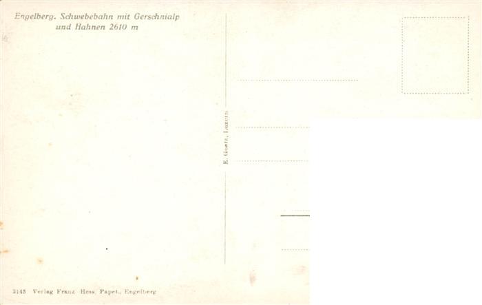 13920724 Engelberg__OW Schwebebahn mit Gerschnialp und Hahnen