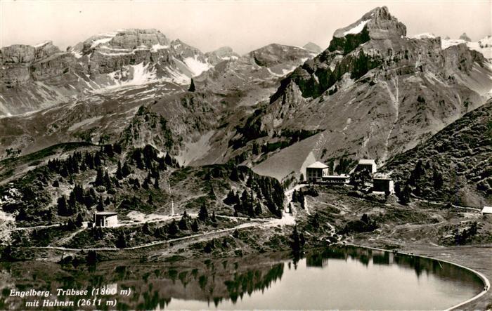 13920732 Engelberg__OW Panorama Truebsee Hotel Blick gegen Hahnen