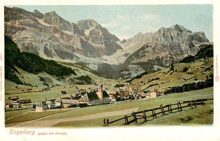 13920734 Engelberg__OW Panorama Blick gegen Arnialp