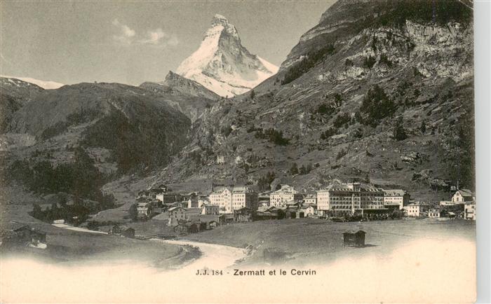 13920753 Zermatt_VS Panorama Blick gegen Matterhorn Mont Cervin