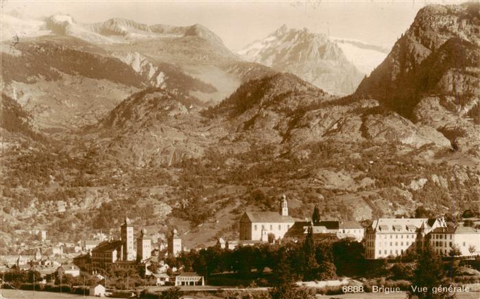 13920754 Brigue_Brig_VS Vue générale et les Alpes