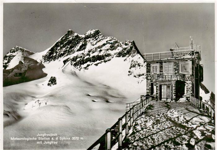 13920945 Jungfraujoch_3457m_BE Meteorologische Station an der Sphinx mit Jungfra