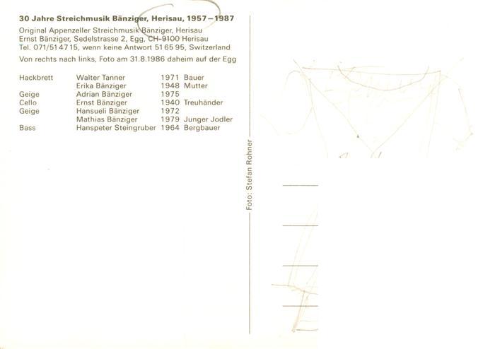13926234 Herisau_AR Streichmusik Baenziger