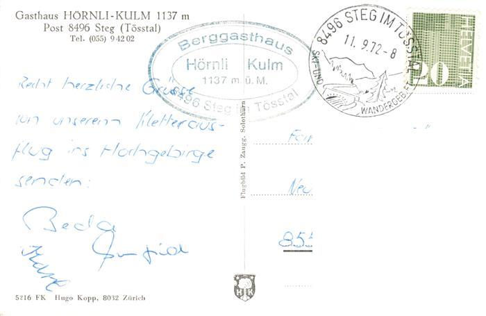 13926425 Steg_Toesstal_ZH Gasthaus Hoernli Kulm mit Vorarlbergeralpen und Saenti