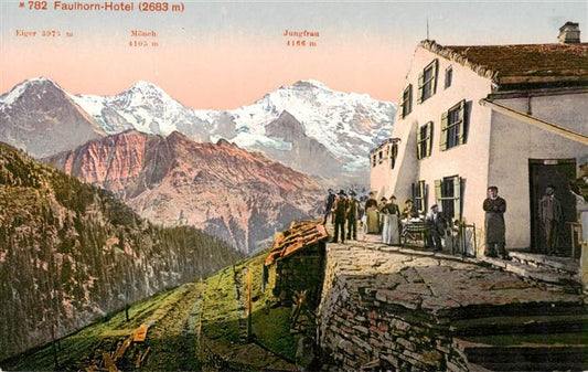 13926493 Grindelwald_BE Faulhorn Hotel mit Eiger Moench und Jungfrau