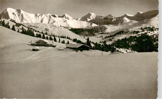 13926494 Hornberg_Saanenmoeser Hornberg Restaurant mit Blick auf Berneralpen