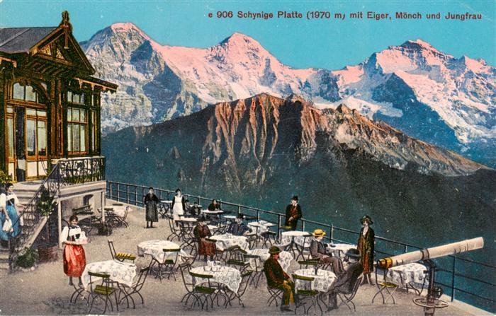 13926556 Schynige-Platte_Schynigeplatte_2100m_BE mit Eiger Moench und Jungfrau