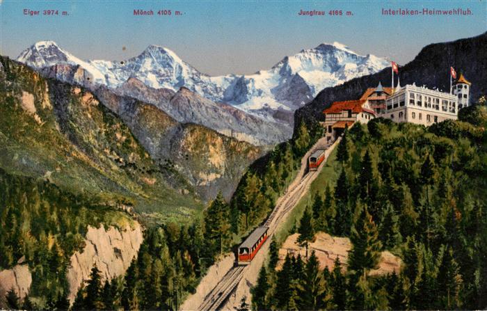 13926570 Interlaken_BE Heimwehfluh mit Eiger Moench und Jungfrau