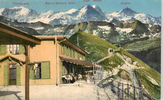 13926580 Brienz_Brienzersee_BE Rothorn Bahn Fischerwand Eiger Moench Jungfrau