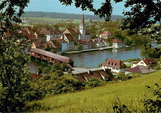 13926680 Diessenhofen_TG Blick vom Gailinger Hang auf Hochrhein